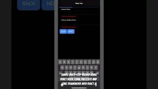 A simple multi-step wizard using React Hook Form, Pullstate, and ionic framework with React JS