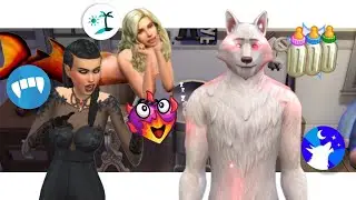 Генетика с оборотнями в The Sims 4 Какие дети получатся у вампира/русалки/человека и оборотня?