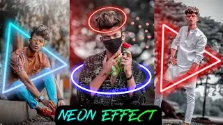 Neon Glowing Effects in PicsArt 🔥| Magical Effect Photo Editing | PicsArt Tutorial