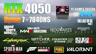 Lenovo LOQ : Ryzen 7 7840HS RTX 4050 - 15 Games Tested in 2024