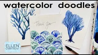 Watercolor coral  Doodles - What to paint when you need ideas!