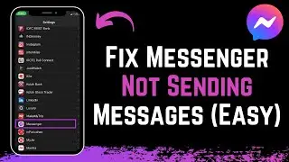 How to Fix Messenger Not Sending Messages !