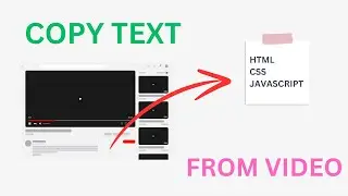 How Can I Copy Text from a Youtube Video | How do you copy and paste text from a video |