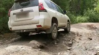 Спуск с Акташского ретранслятора ч.4(Toyota Land Cruiser Prado 150)