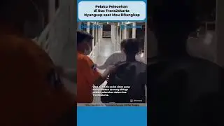 PELAKU PELECEHAN DI BUS TRANSJAKARTA NYUNGSEP SAAT MAU DITANGKAP