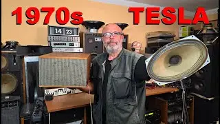 TESLA 1PF 068 96 -  Vintage TESLA ANDANTE Speaker Box - TESLA ARE 667 Speaker Sound Test