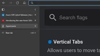 Enable Microsoft Edge Vertical Tabs