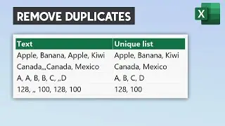 How to Remove Duplicates Within a Cell in Excel - Get Unique Values from a Single Cell