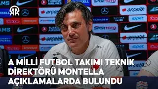 A Milli Futbol Takımı Teknik Direktörü Vincenzo Montella açıklamalarda bulundu