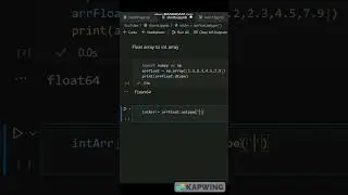 Transform Float Array to Integer 🔥