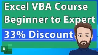 VBA Course Beginner to Expert - Big Discount & Release Date