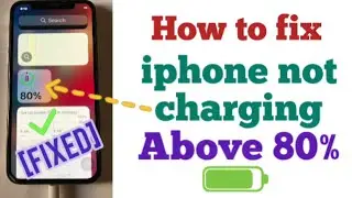 iPhone not charging above 80% or charging stuck on 80%