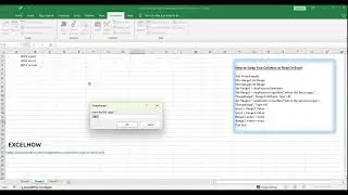 How to Swap Two Columns or Rows in Excel