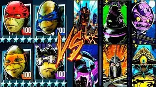 Черепашки-Ниндзя из ФИЛЬМА - ПРОТИВ ВСЕХ БОССОВ (мобильная игра) TMNT Legends UPDATE X