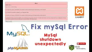 how to solve Mysql shutdown unexpectedly error | invalid settings | phpmyadmin Error [SOLVED]