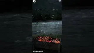 BBQ on Kashmir river #bbq #kashmir #river