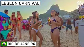 🇧🇷 Rio de Janeiro Carnival at Leblon Beach | THE BEST IN THE WORLD | Brazil, April 2022