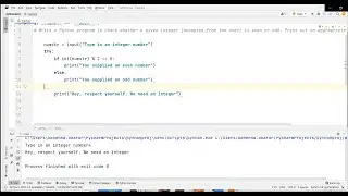 Determining Whether A User's Input Is An Even Or Odd Number In Python