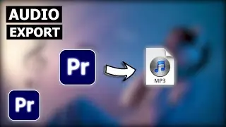 How to Export Audio Only in Premiere Pro || Export Only Audio in Premiere Pro