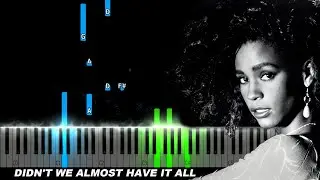 Whitney Houston - Didnt We Almost Have It All Piano Tutorial