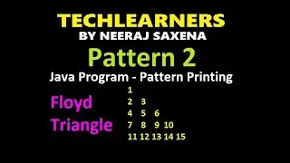 Floyd Triangle in java | java program to print Floyd triangle