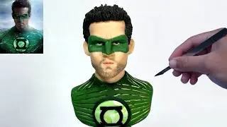 How to make Green Lantern with clay