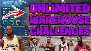 UNLIMITED WAREHOUSE CHALLENGES NBA 2K21! FULL TUTORIAL & BEST LOB METHOD IN 2K21!