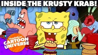 17 MINUTES Inside the Krusty Krab! 🦀 | SpongeBob | Nickelodeon Cartoon Universe