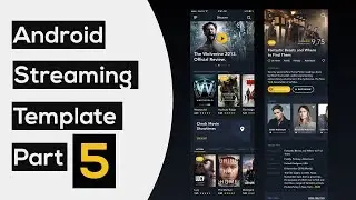 Movie Streaming UI Template part5 : Movie Detail Activity : Movie Header view setup