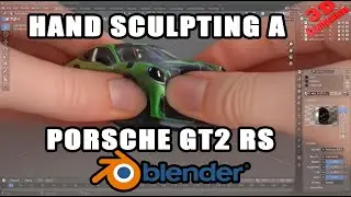 Hand Sculpting a Porsche GT2 RS in Blender