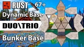 The Best Bunker Base for Duo/Trio Bunker Base - Compact Rust Base Design +67 rockets