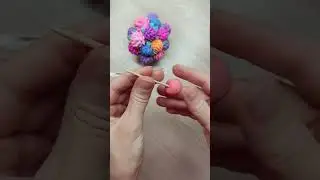 Легкий пластилин.  Поделка 3 д  Цветы