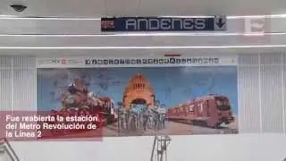 Reabren estación Revolución