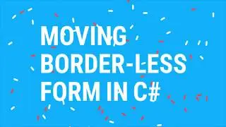 How to Drag border less Winform Application C# Without Code