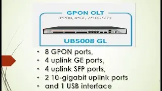 GPON 8 Port OLT Unboxing & Review | UBIQCOM UB5008-GL