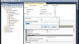 شرح بالعربي(SQL Server 2014  Tutorial   How to  create new Table)