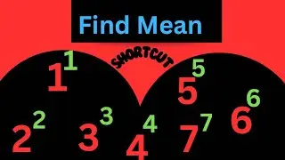 The EASIEST Way to Find the Mean (Average) l #maths #mathtricks #mean #viralvideo