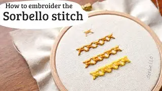 Sorbello stitch embroidery tutorial