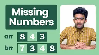 Missing Numbers using Unordered Map | HackerRank| Tamil | code io