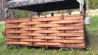 Не поверите! Эта беседка построена всего  за 1 час
