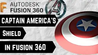 HOW TO MAKE CAPTAIN AMERICA'S SHIELD IN FUSION 360 || MR.FUSION 360 ||