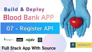 Register API With Postman Tool Mern Stack Blood Bank App Mern Project Mern App