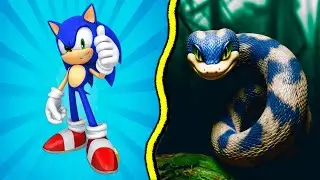 SONIC the Hedgehog ALL CHARACTERS as SNAKE 2023