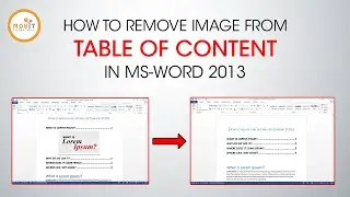 How to remove image from table of contents in Microsoft Word | Remove figure from list of figure