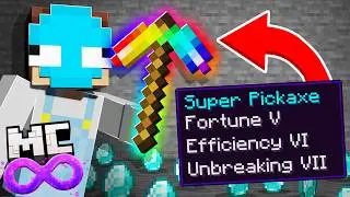 I Made A SUPER PICKAXE in Minecraft Infinite...