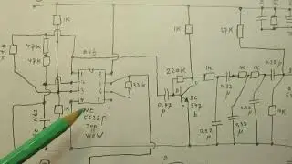 Experimental oscillator with the NE 5532 p Chip (300 Hz-9KC) & a square wave to sine wave LF filter