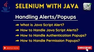 automation testing tutorial for beginners | how to handle alerts and popups in selenium