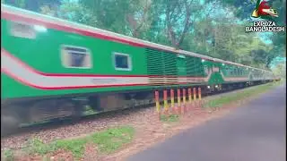 Furious Speedy Cox's Bazar Bound Parjatok Express Train Spotted at Chittagong-Dohazari Section of BR
