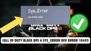 Fix Call of duty black ops Ps5 not working | Call of duty Black Ops 6 Sys_Error DEV ERROR 10493