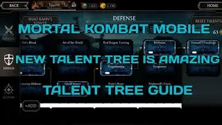 Mortal Kombat mobile new talent tree build guide